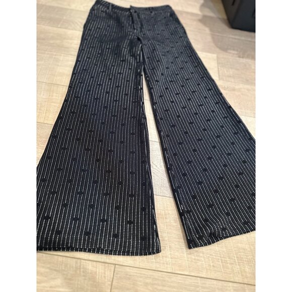 CARTONNIER BY ANTHROPOLOGIE BLACK FLARE WOMENS PANTS SIZE 27 - Picture 2 of 15